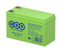 Аккумулятор 12В 7.2А.ч  GPL1272 F2 