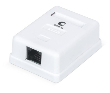 Розетка компьютерная 1-м ОП WS-8P8C-Cat.5e-1 RJ45 кат.5E Dual IDC  7246c