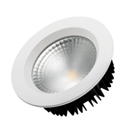 Светильник светодиодный LTD-145WH-FROST-16W Warm White 110deg IP44 метал. 3 года  021068