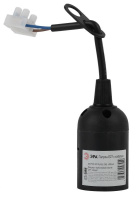 Патрон E27 с клеммной колодкой пластик черный (50/200/6000)  Б0043677