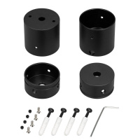 Крепление MOONLIGHT-VT-CEILING-DL-D40-BLACK алюм. (комплект)  047343 Крепление MOONLIGHT-VT-CEILING-DL-D40-BLACK алюм. (комплект)  047343