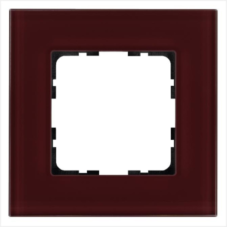 Рамка 1-м G-Glass стекло гранатовый G1001GH