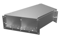 Короб кабельный 2мм ККБ-2УГП-0.2/0.5 двухканал. рамка 4мм гор. оцинк.; обшивка оцинк.  KKB.2UGP.25.20.HDZ/ZN