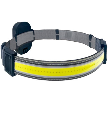 Фонарь налобный 5Вт COB LED 3xAAA корпус ABS-пластик встроенный регулируемый эласт. ремешок  KOC521B