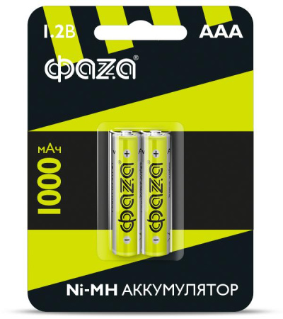 Аккумулятор AAA/HR03 1.2В 1000мА.ч Ni-MH BL-2 (уп.2шт)  5002913