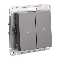 Выключатель для жалюзи 2-кл. AtlasDesign 10А механизм мокко SE ATN000619