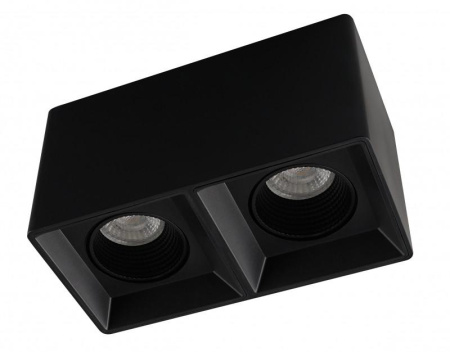 Светильник накладной IP20 10Вт GU5.3 LED черн./черн. пластик  DK3085-BK
