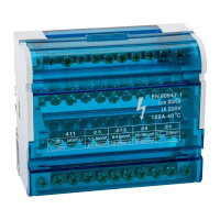 Шина "N" нулевая на DIN-рейку в корпусе 4х11 групп  143229