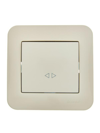 Выключатель промежуточный 1-кл.СП ASTI 10А IP20 в сборе крем.  7081-0303-107