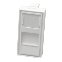 Панель лицевая 1 порта 45х22.5 Keystone шторка  10-0319