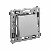 Кнопка одноклавишная СП "Avanti" "Закаленная сталь"  4404153