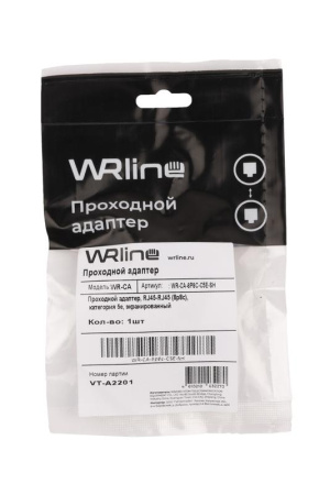 Адаптер проходной RJ45-RJ45 (8P8C) кат.5E экранир. WR-CA-8P8C-C5E-SH  505224