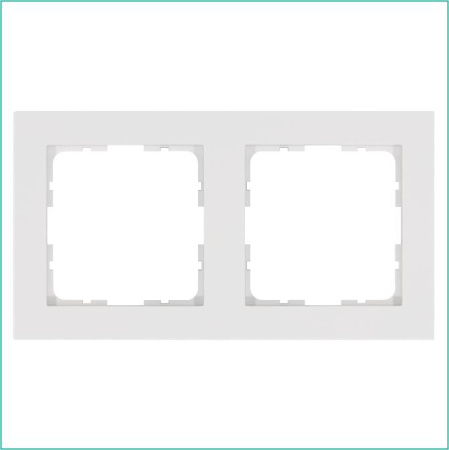 Рамка 2-м G-Classic бел. глянцевый  G1002W