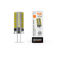 Лампа светодиодная Elementary 5Вт капсульная 3000К тепл. бел. G4 400лм силикон  18015