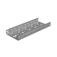Лоток листовой перфорированный 200х50 L3000 сталь 1.5мм "БЫСТРЫЙ МОНТАЖ ПЛЮС" LPplus50-200-1.5-3000 HD гор. оцинк. КМ PL1193