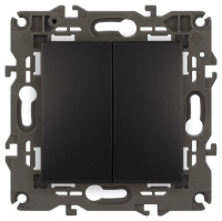 Переключатель 2-кл. СП Elegance 14-1106-05 10А IP20 250В 10AX механизм антрацит  Б0034247