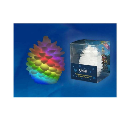 Гирлянда светодиодная «Шишка» ULD-F004 RGB PINE CONE на батарейке 6.5х8см  UL-00001443