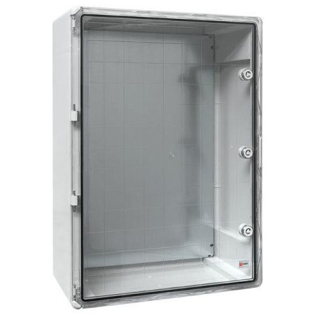 Бокс пластиковый с монтажной платой 700х500х250 IP65 прозр. дверь PROxima  PBT65MP009