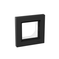 Рамка 1-м Эпика IP44 черн. пластик  UP1-FPB-01-44