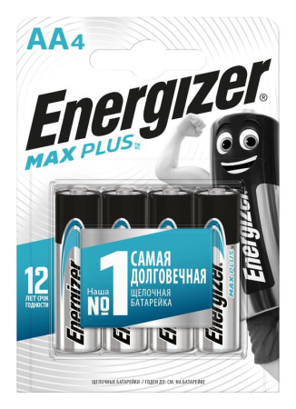 Элемент питания алкалиновый AA/LR6/316 Max Plus BL4 (блист.4шт)  E301325004