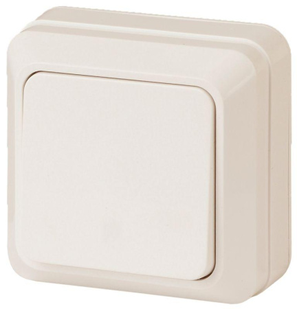 Выключатель 1-кл. ОП Quadro 10А IP20 2-101-02 250В сл. кость  Б0053735