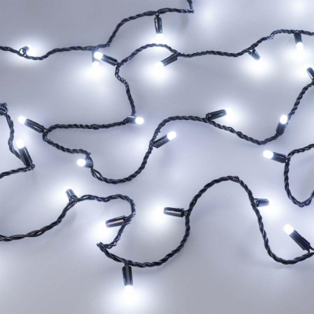Гирлянда светодиодная ARD-STRING-CLASSIC-1000-BLACK-100LED-MILK-PULSE White230В 7Вт IP65  031652