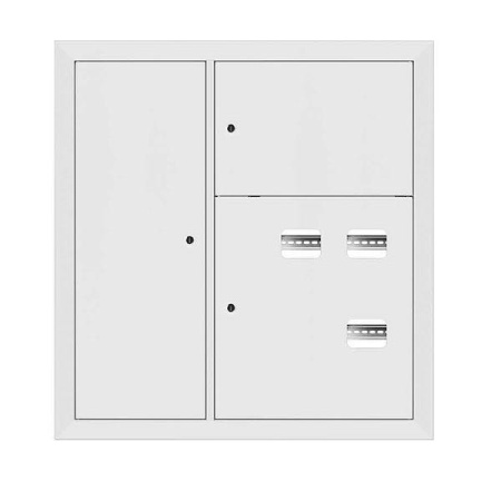 Щит этажный 3кв. слаботочка слева RAL9003 (1000х950х160) PROxima  mb29-v-3z-ral9003