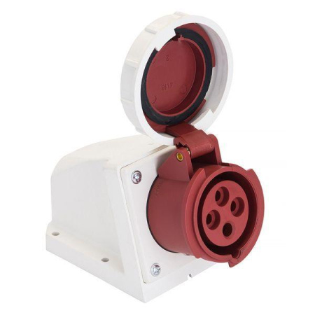 Розетка стационарная наружная 1242 3Р+РЕ 32А 380В IP67 PROxima  ps-1242-32-380