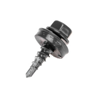 Саморез кровельный 4.8х19мм окрашенный RAL 7024 короб (уп.250шт)  1205-4819-3 Саморез кровельный 4.8х19мм окрашенный RAL 7024 короб (уп.250шт)  1205-4819-3