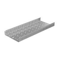 Лоток листовой перфорированный 400х80 L3000 сталь 1.5мм "БЫСТРЫЙ МОНТАЖ ПЛЮС" LPplus80-400-1.5-3000 HD гор. оцинк. КМ PL1222