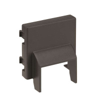 Плата для ввода кабель-канала 20х20мм к офиблок плюс 45х45мм графит  Connect K21-14