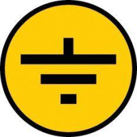 Символ "Заземление" 30х30  YPC20-ZAZEM-1-096