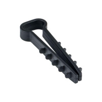 Дюбель-хомут d5х10мм для плоского кабеля черн. (уп.10шт) PROxima  plc-cd-5x10b-r