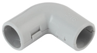Угол соединительный 90град. для труб d16мм сер.  Б0036834