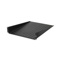 Полка фронтальная 19дюйм 2U глубиной 600мм крепеж в компл. черн.  -SHFR-600-BK