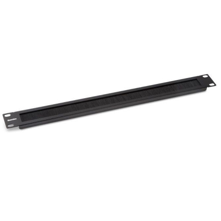 Фальш-панель BPB19-1U-RAL9005 на 1U с щеточным вводом черн. (RAL 9005)  52601