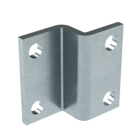 Пластина для крепления консолей BBF60 к тяжелому подвесу/профилю гор. оцинк.  BMD2002HDZ