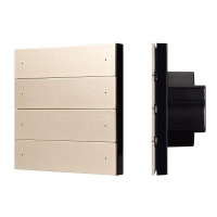 Панель кнопочная SMART-DMX512-801-22-8G-8SC-DIM-IN Gold (230В 2.4G) (IP20 пластик)  039317