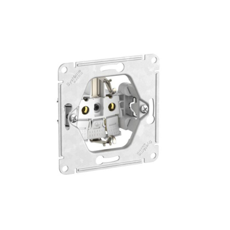Розетка Glossa 16А IP20 с заземл. со шторками с крышкой быстрозажим. клем. в сборе беж. SE GSL000246S