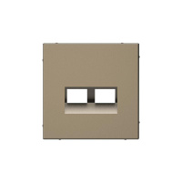 Накладка двойная ArtGallery для информационных функций типа Keystone мокко SE GAL000690