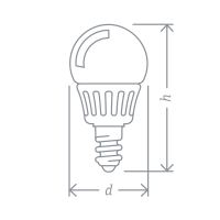 Лампа светодиодная 61 252 NLL-P-G45-5-230-6.5K-E14 5Вт шар матовая 6500К холод. бел. E14 425лм 220-240В Navigator 61252