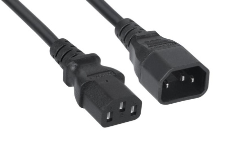 Кабель питания монитор-компьютер IEC 320 C13-IEC 320 C14 (3х0.75) 1.2м PC-189-VDE-1.2M  9016c