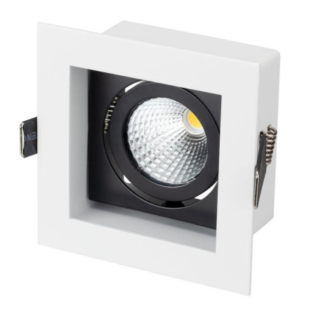 Светильник светодиодный CL-KARDAN-S102x102-9W Day WH-BK 38 deg IP20 металл  024125