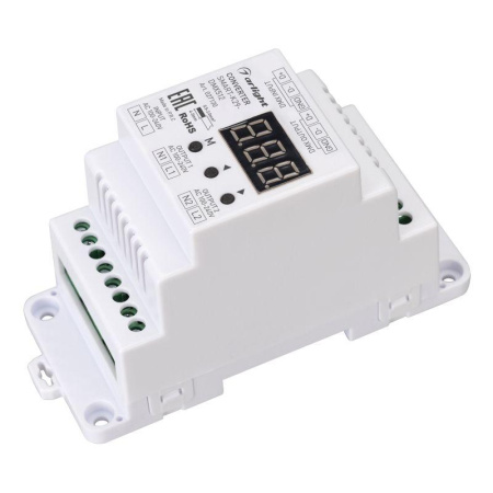 Конвертер SMART-K29-DMX512 (230В 2х1.2А TRIAC DIN) пластик  027130