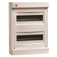 Щиток настенный 24мод. IP40 без дверцы с 2-мя усилен. клеммн. блоками 87308 сер.  83724