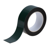 Скотч двухсторонний 40ммх5м зел. на черн. основе  09-6140