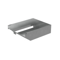 Угол для лотка вертикальный внешний левый с разворотом трассы на 90град. 600х100 сталь 1мм "ПЛЮС" VLPDplus90-100-600-L HD КМ PL3806