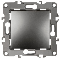 Кнопка 10АХ-250В 12 графит 12-1111-12 ЭРА Б0047836