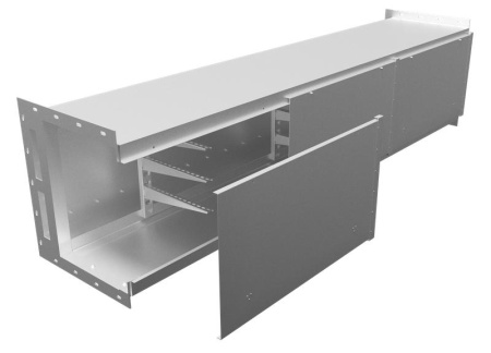 Короб ККБ-П-0.65/0.6-3 3м 2.0мм кабельный блочный (рама 63х5мм гор.оцинк.; обшивка гор.оцинк.)  KKB.P.66.3020.HDZ/HDZ