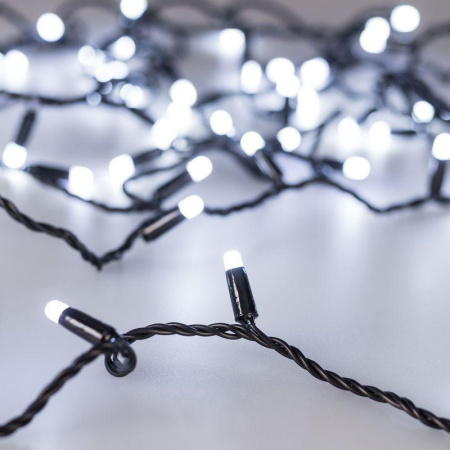 Гирлянда светодиодная ARD-STRING-CLASSIC-10000-BLACK-100LED-MILK-STD White230В 7Вт IP65  031206